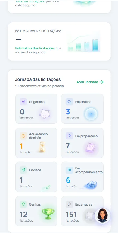 App Avraa Smart - Jornada das licitações